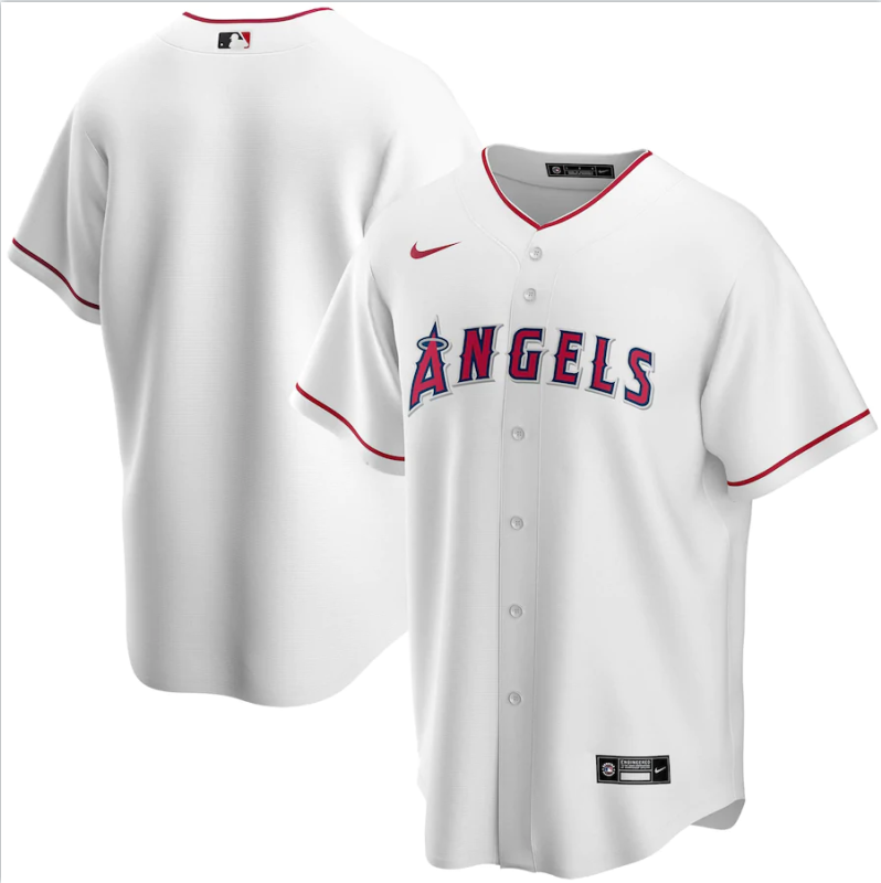 Men's Los Angeles Angels White Base Stitched Jersey